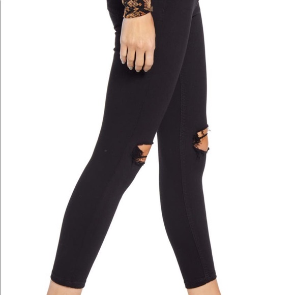 TOPSHOP Jamie high waisted black skinny jeans - Picture 4 of 4